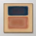 Ember Drift at Twilight – blue abstract canvas wall art print by Aspire Prints