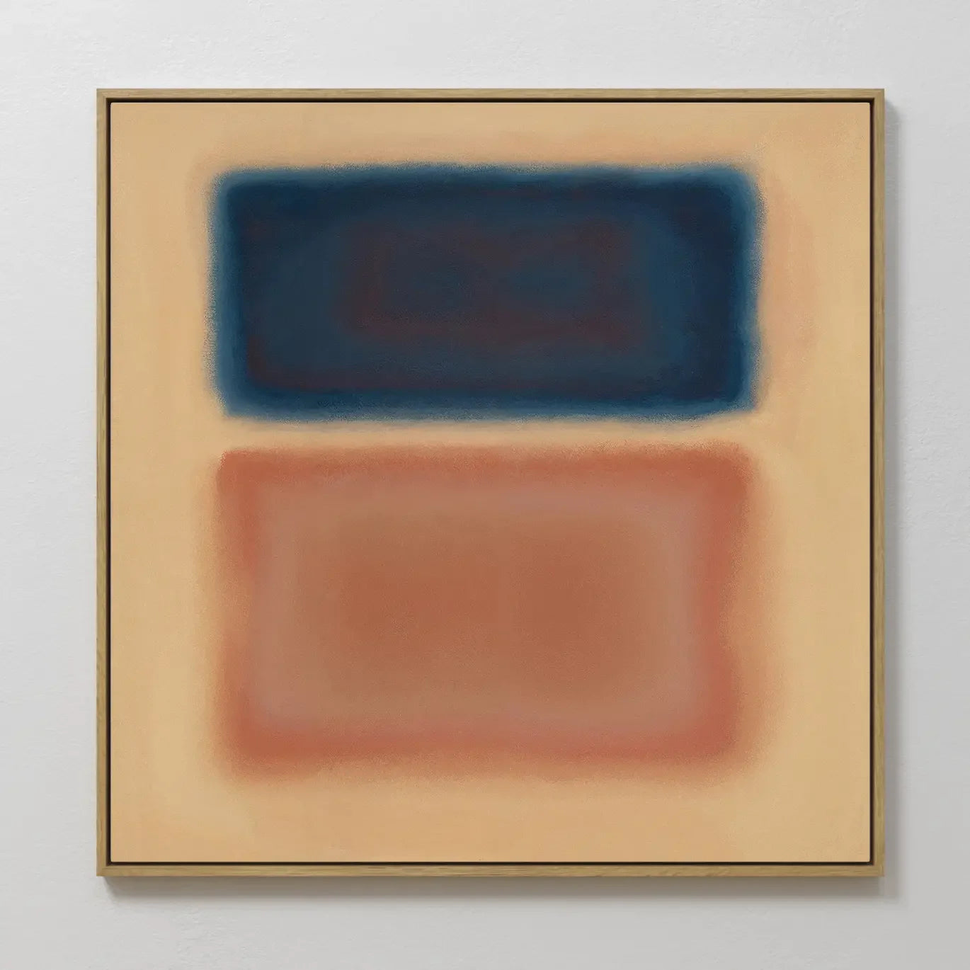 Ember Drift at Twilight – blue abstract canvas wall art print by Aspire Prints