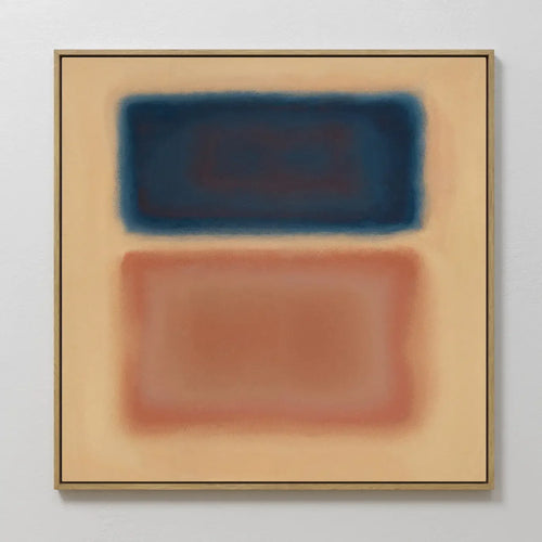 Ember Drift at Twilight – blue abstract canvas wall art print by Aspire Prints