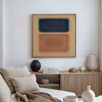 Ember Drift at Twilight – blue abstract canvas wall art print by Aspire Prints