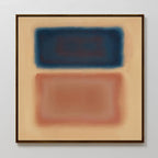 Ember Drift at Twilight – blue abstract canvas wall art print by Aspire Prints