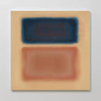 Ember Drift at Twilight – blue abstract canvas wall art print by Aspire Prints