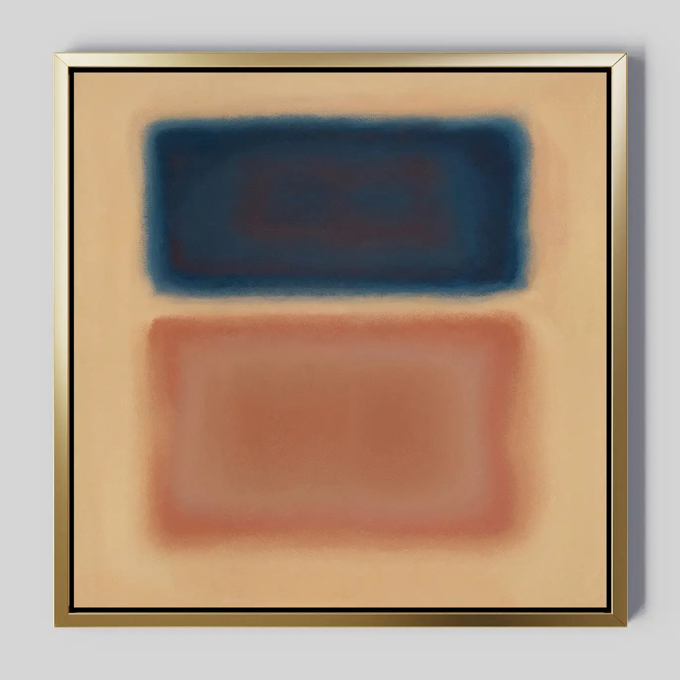 Ember Drift at Twilight – blue abstract canvas wall art print by Aspire Prints