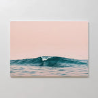 Whisper of the Tide – blush pink coastal canvas wall art print by Aspire Prints