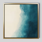 Whispering Tide – blue coastal canvas wall art print by Aspire Prints