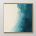 Whispering Tide – blue coastal canvas wall art print by Aspire Prints