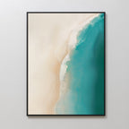 Whispers of the Tide – blue coastal canvas wall art print by Aspire Prints