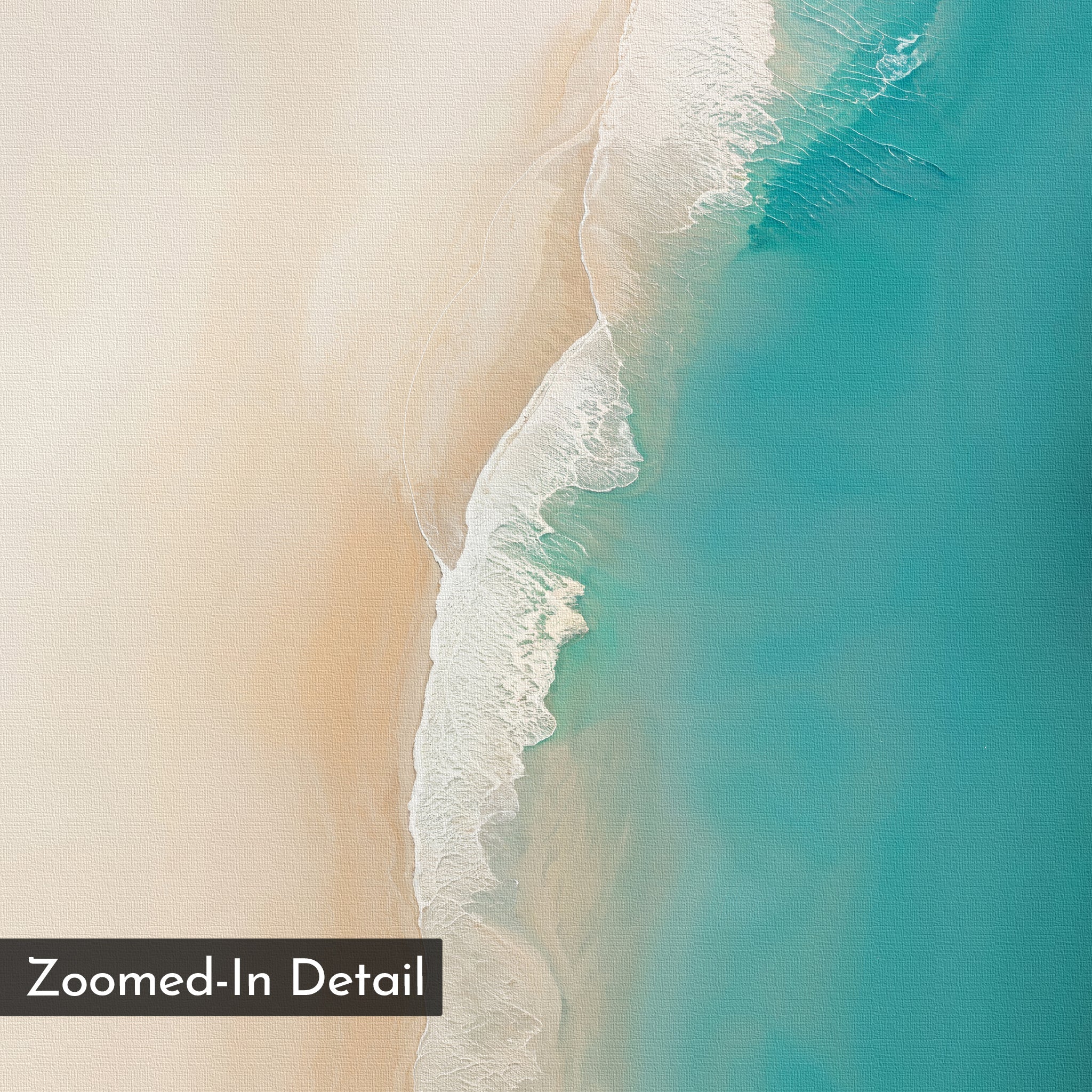 Whispers of the Tide – blue coastal canvas wall art print by Aspire Prints