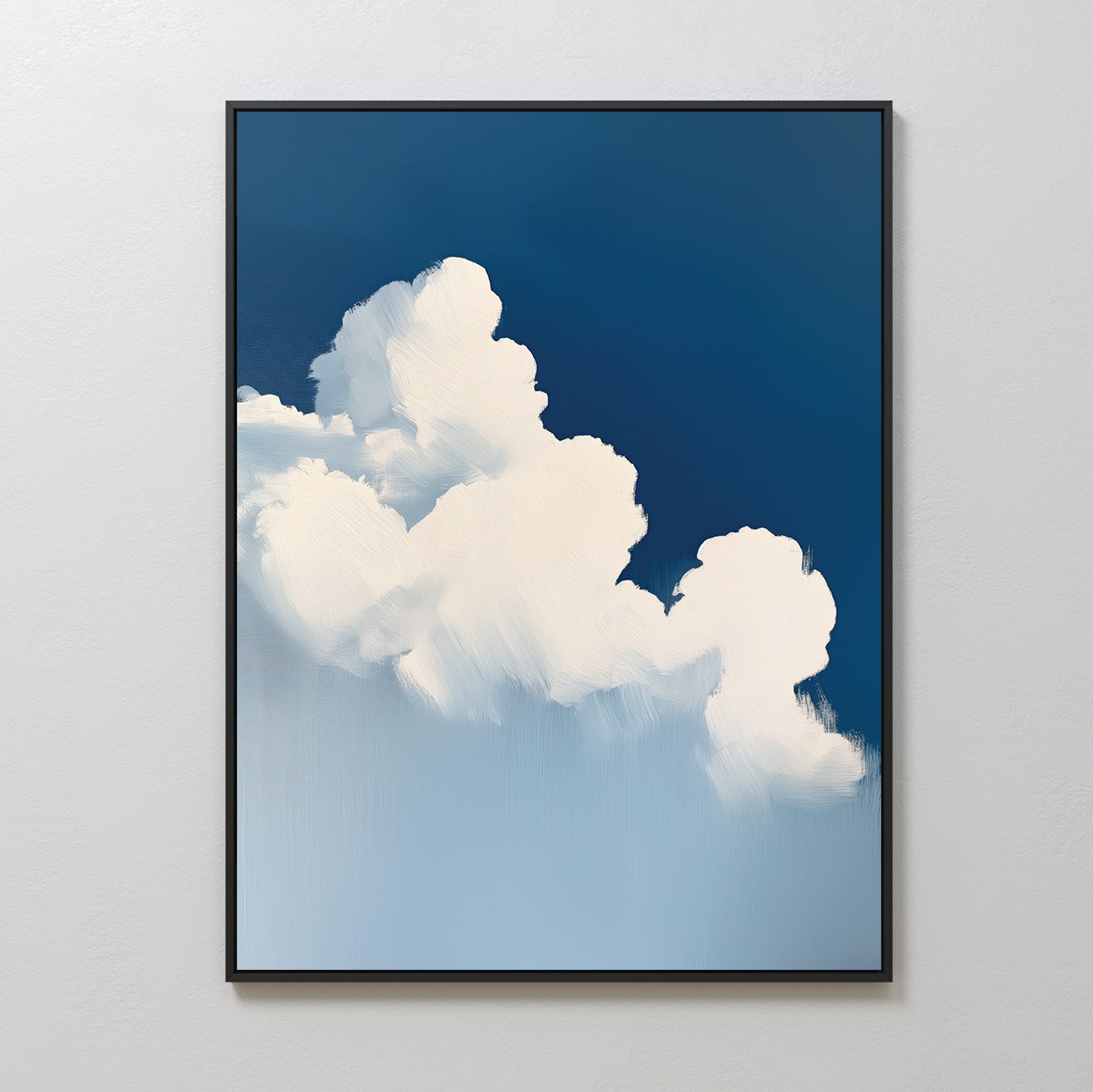 Whispers in the Sky – neutral-toned cloud canvas wall art print by Aspire Prints