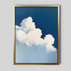 Whispers in the Sky – neutral-toned cloud canvas wall art print by Aspire Prints