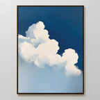 Whispers in the Sky – neutral-toned cloud canvas wall art print by Aspire Prints