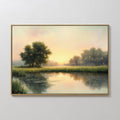 Wanderer's Path – green vintage canvas wall art print by Aspire Prints