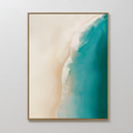 Whispers of the Tide – blue coastal canvas wall art print by Aspire Prints