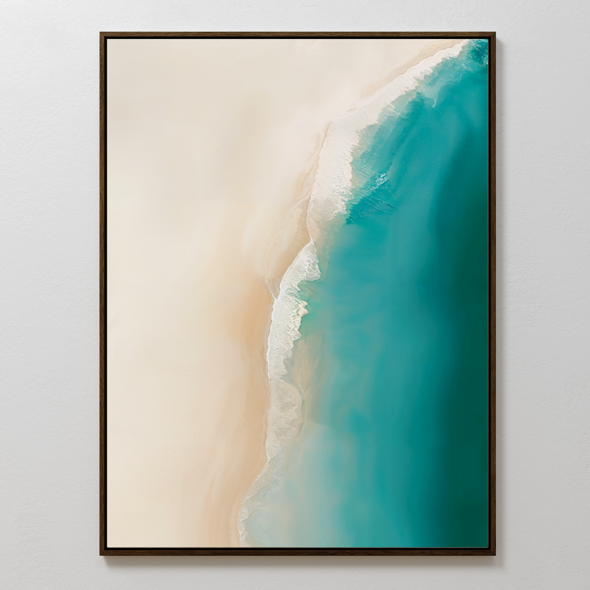 Whispers of the Tide – blue coastal canvas wall art print by Aspire Prints