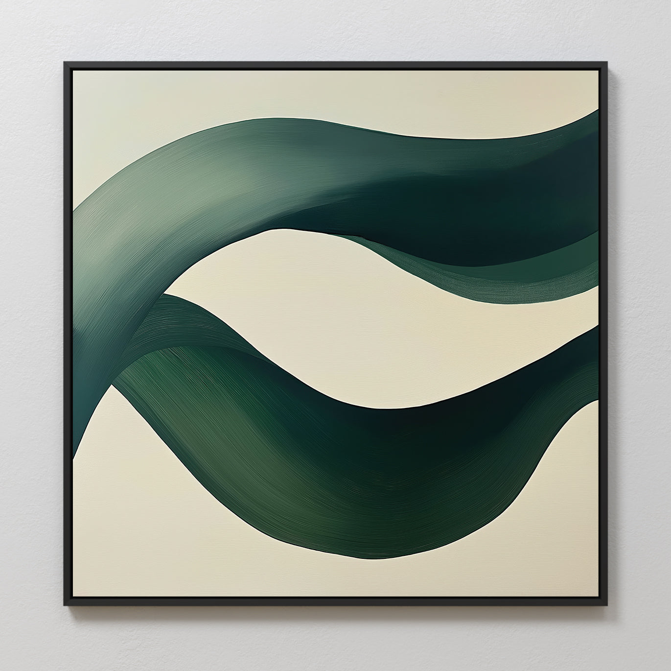 Whispers of the Verdant Tide Canvas Print – green abstract canvas wall art print by Aspire Prints