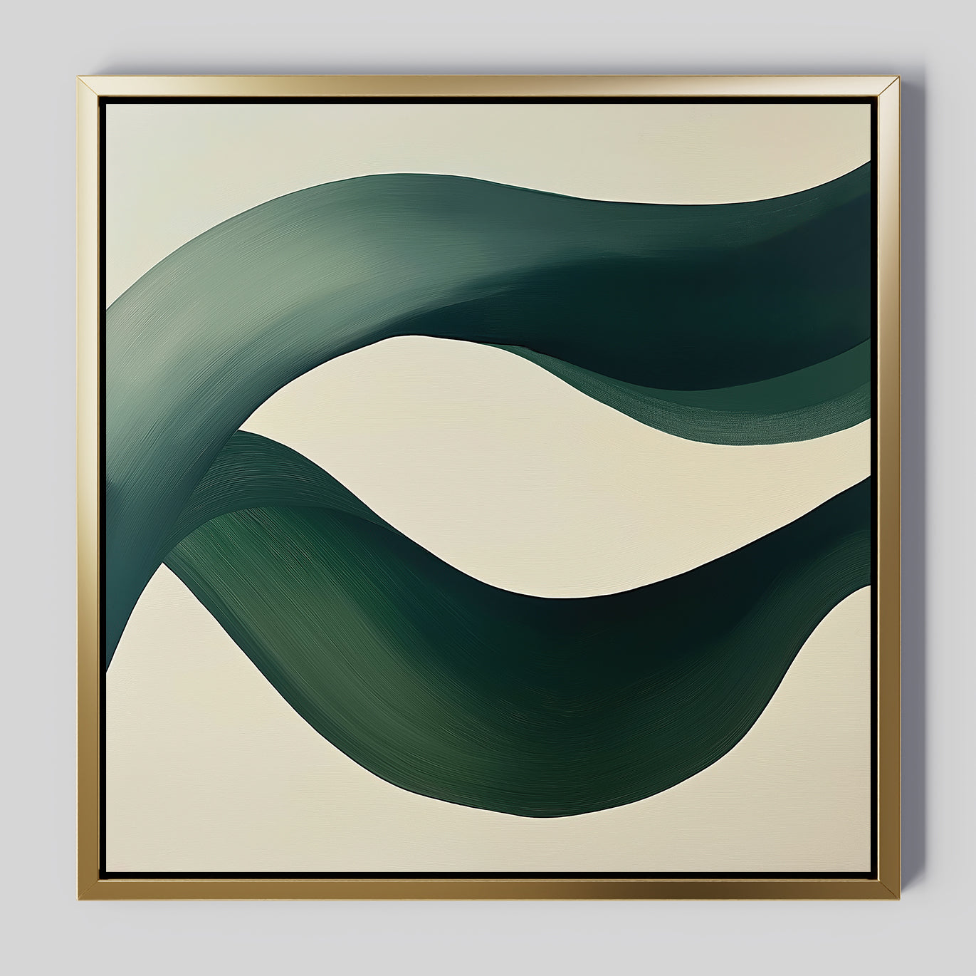 Whispers of the Verdant Tide Canvas Print – green abstract canvas wall art print by Aspire Prints
