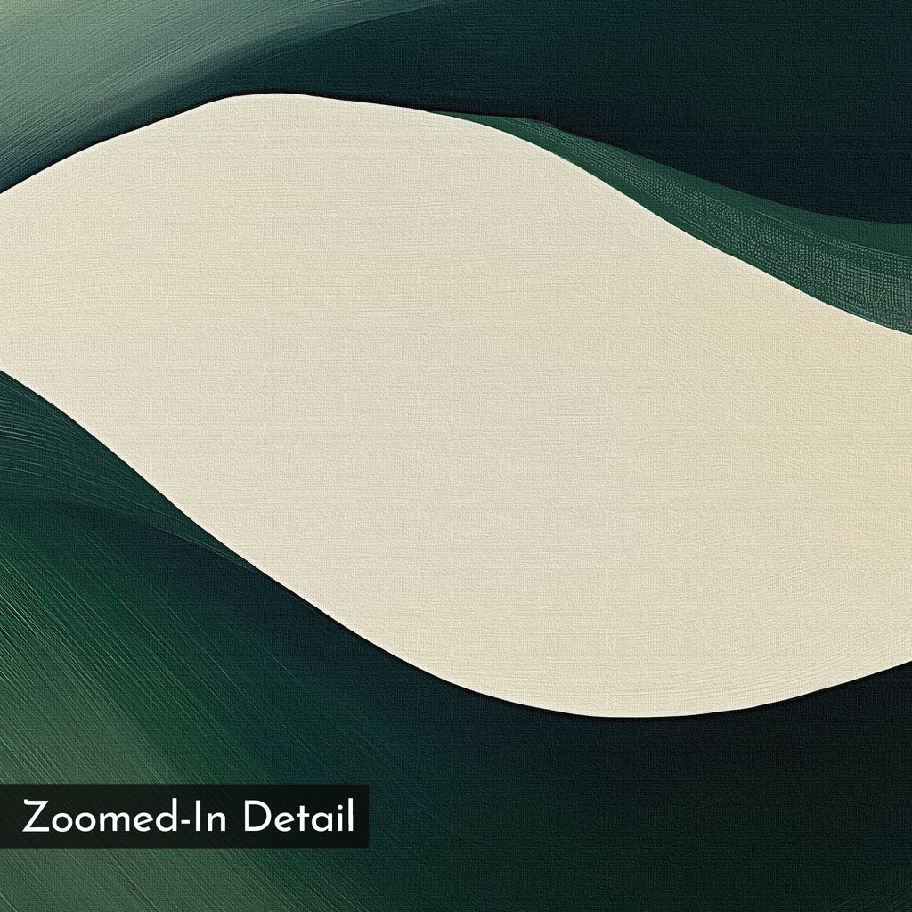 Whispers of the Verdant Tide Canvas Print – green abstract canvas wall art print by Aspire Prints