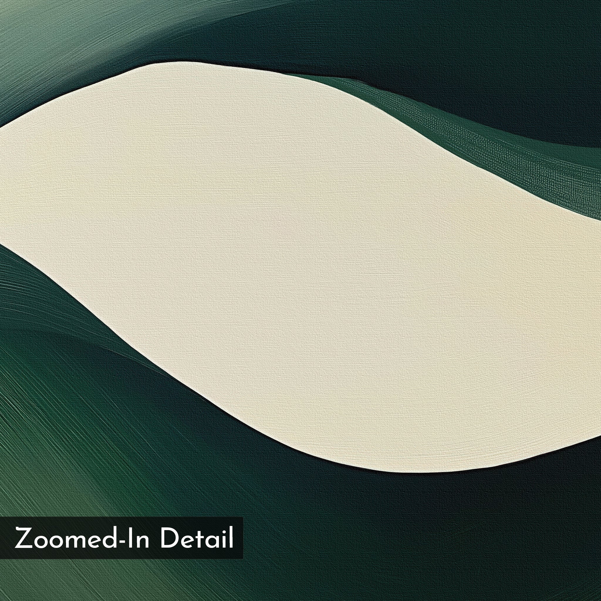 Whispers of the Verdant Tide Canvas Print – green abstract canvas wall art print by Aspire Prints
