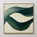 Whispers of the Verdant Tide Canvas Print – green abstract canvas wall art print by Aspire Prints