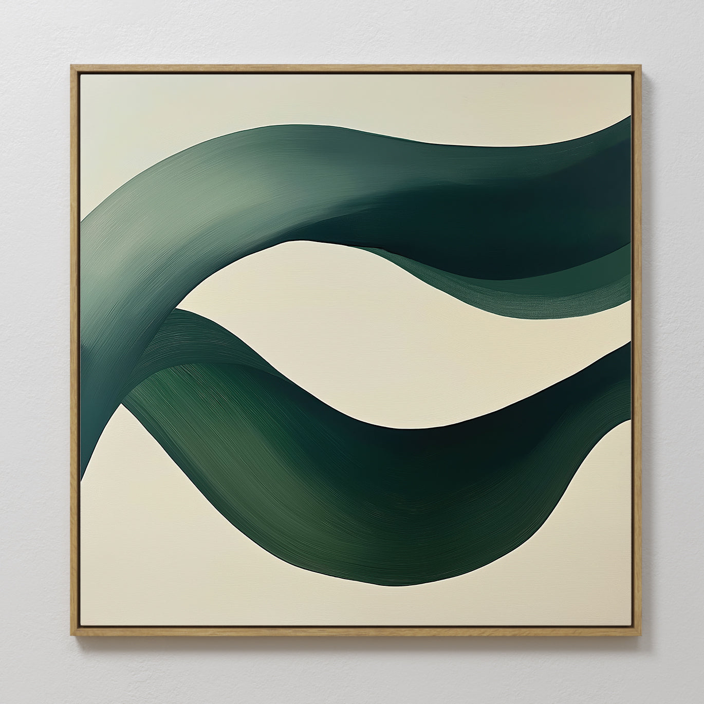 Whispers of the Verdant Tide Canvas Print – green abstract canvas wall art print by Aspire Prints