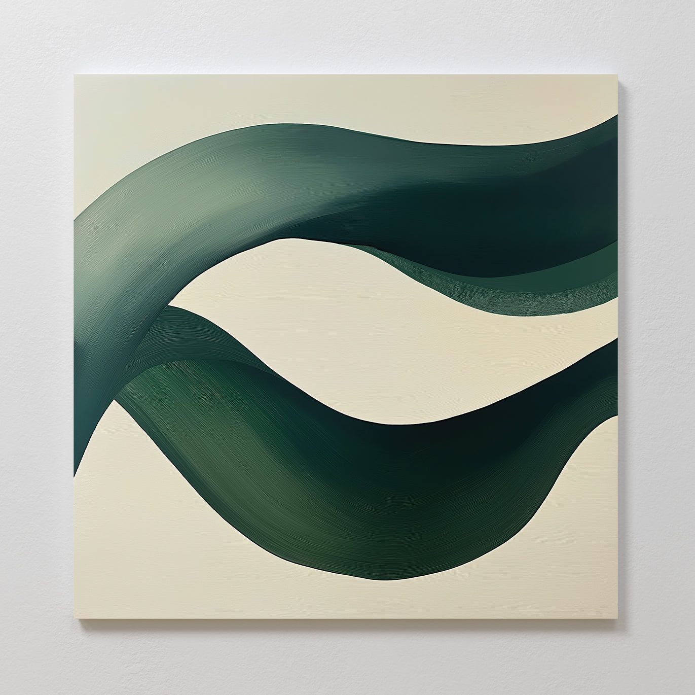 Whispers of the Verdant Tide Canvas Print – green abstract canvas wall art print by Aspire Prints