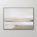 Whispered Sands Horizontal Canvas Print – beige and white abstract canvas wall art print by Aspire Prints
