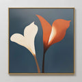 Whispers in Bloom – blue botanical canvas wall art print by Aspire Prints