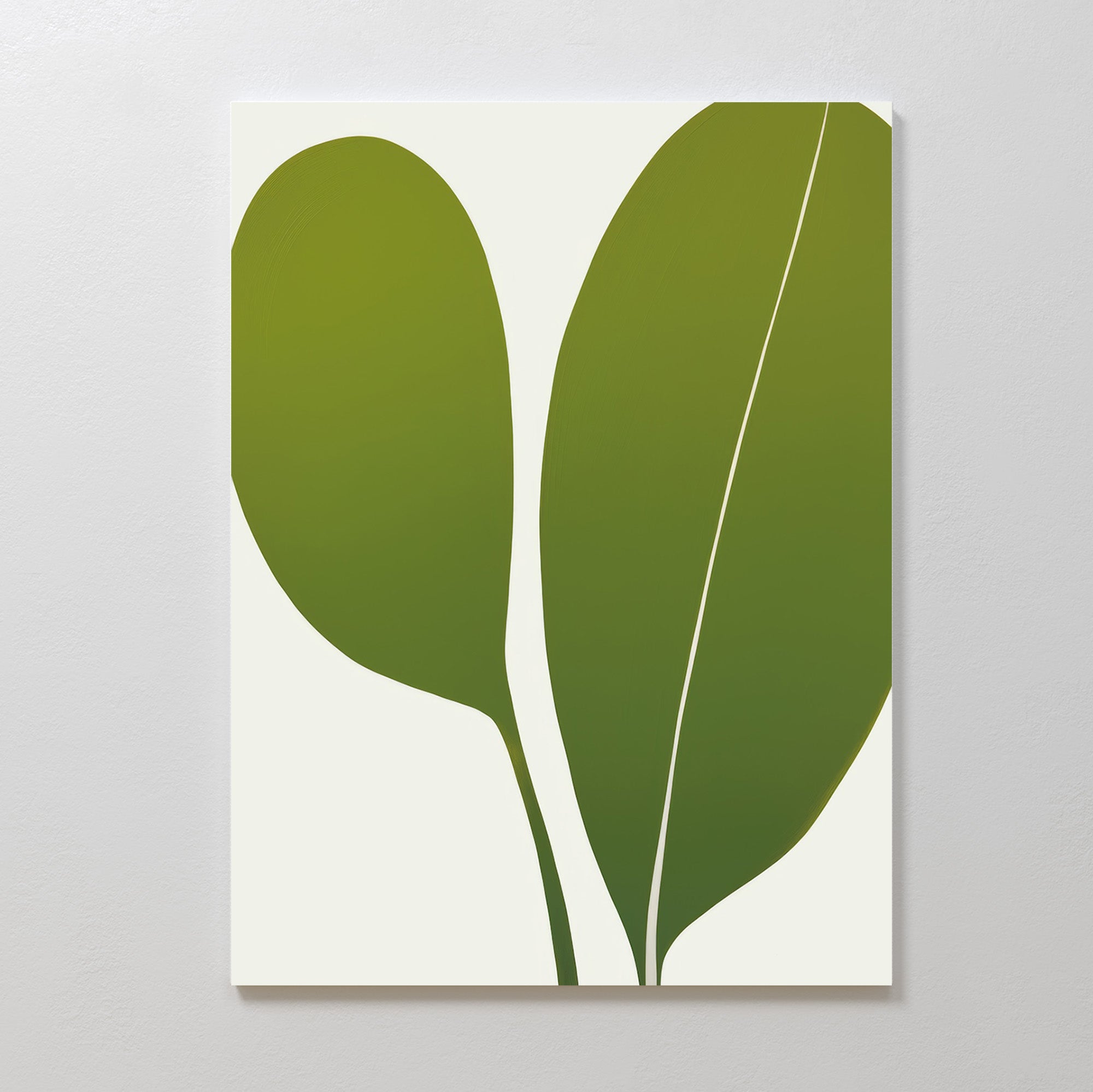 Whispers of Fern – green botanical canvas wall art print by Aspire Prints