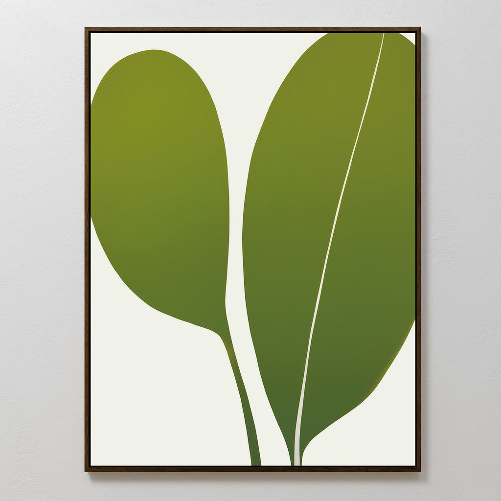 Whispers of Fern – green botanical canvas wall art print by Aspire Prints