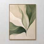 Whispers of the Fern – green botanical canvas wall art print by Aspire Prints