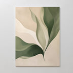 Whispers of the Fern – green botanical canvas wall art print by Aspire Prints