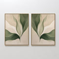 Whispers of Fern – Set of 2 Canvas Prints set of 2 – neutral-toned botanical canvas wall art by Aspire Prints