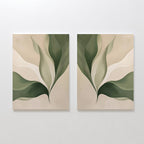 Whispers of Fern – Set of 2 Canvas Prints set of 2 – neutral-toned botanical canvas wall art by Aspire Prints