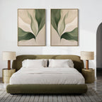 Whispers of Fern – Set of 2 Canvas Prints set of 2 – neutral-toned botanical canvas wall art by Aspire Prints
