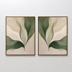 Whispers of Fern – Set of 2 Canvas Prints set of 2 – neutral-toned botanical canvas wall art by Aspire Prints