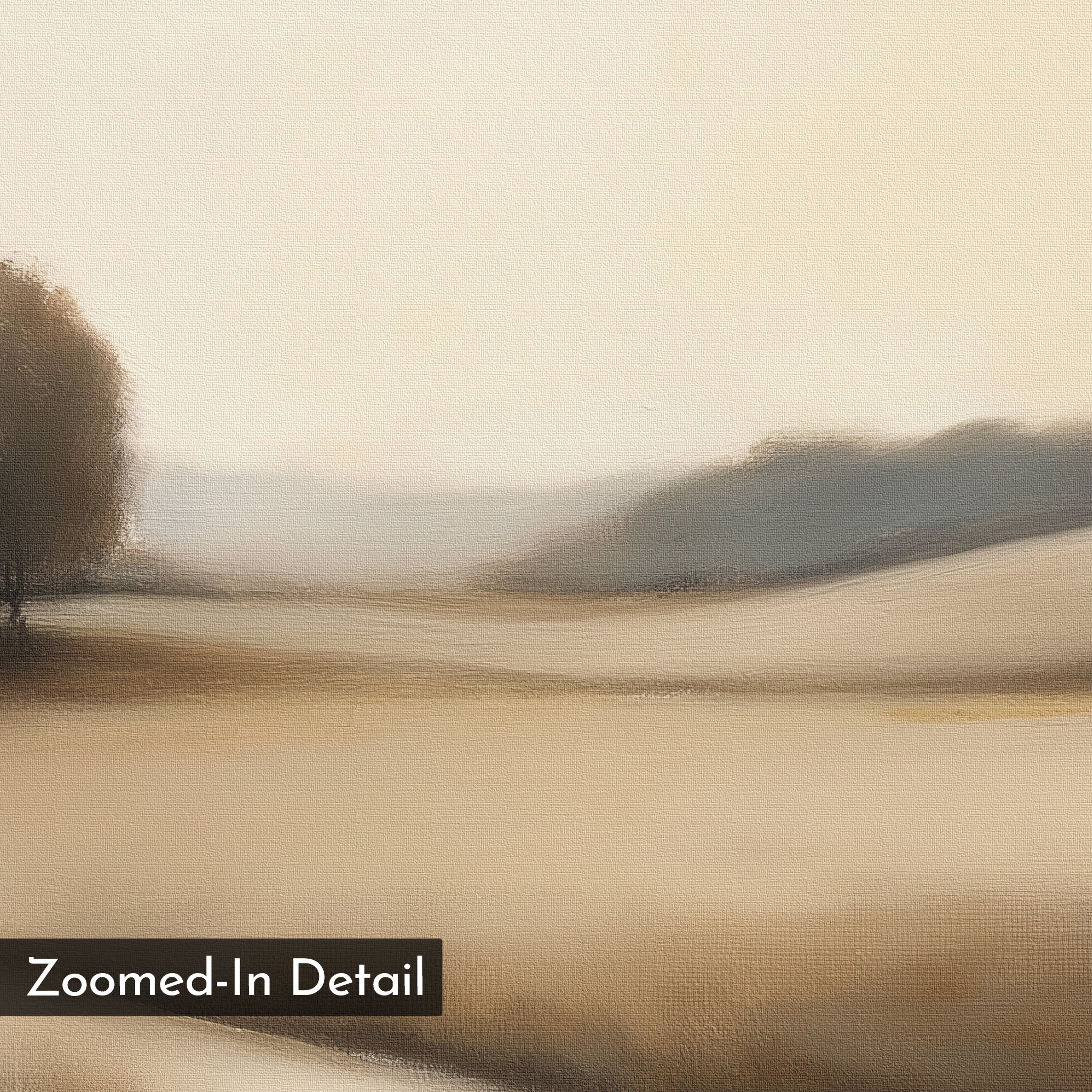 Whispers of the Faded Plain – earthy brown vintage canvas wall art print by Aspire Prints