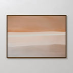 Whispers of the Dunes – beige and white abstract canvas wall art print by Aspire Prints