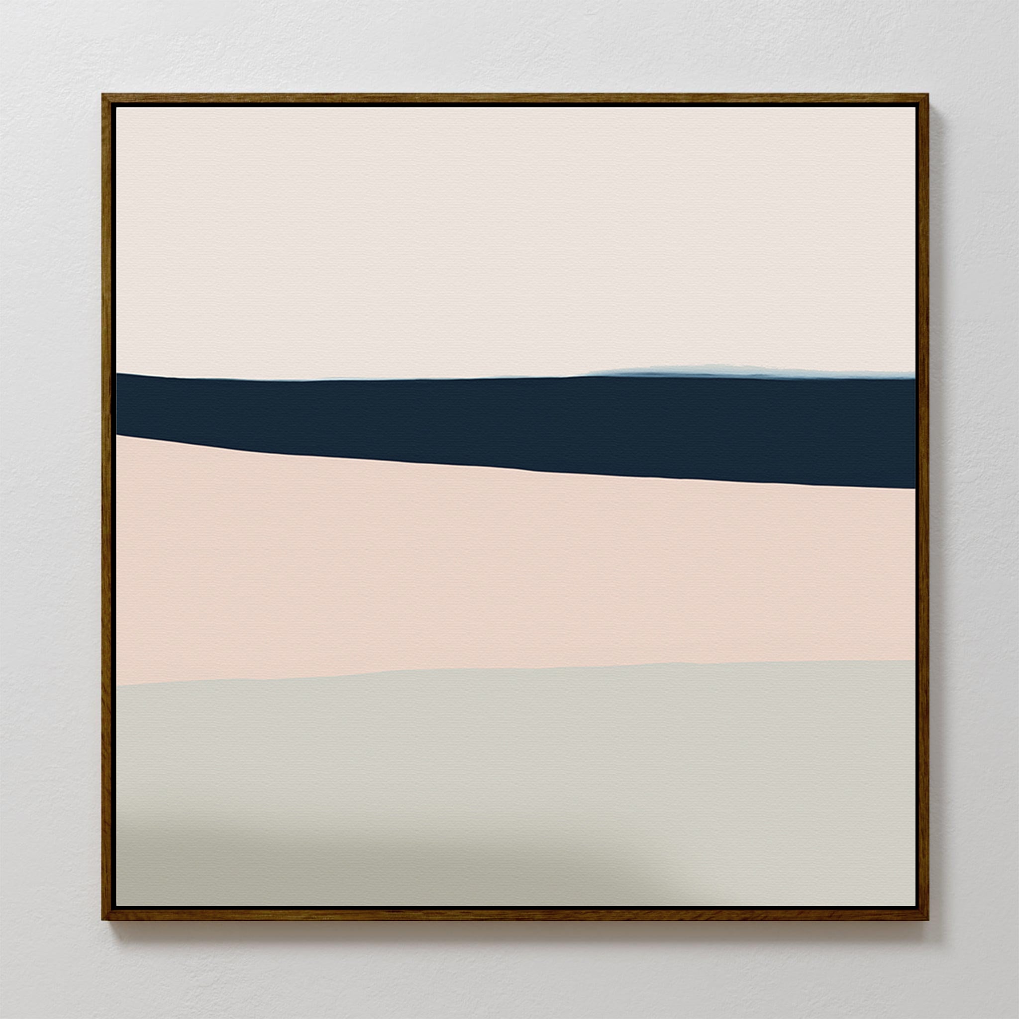 Whispers of the Tide – blue abstract canvas wall art print by Aspire Prints