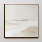 Whispering Hollow – beige and white landscape canvas wall art print by Aspire Prints