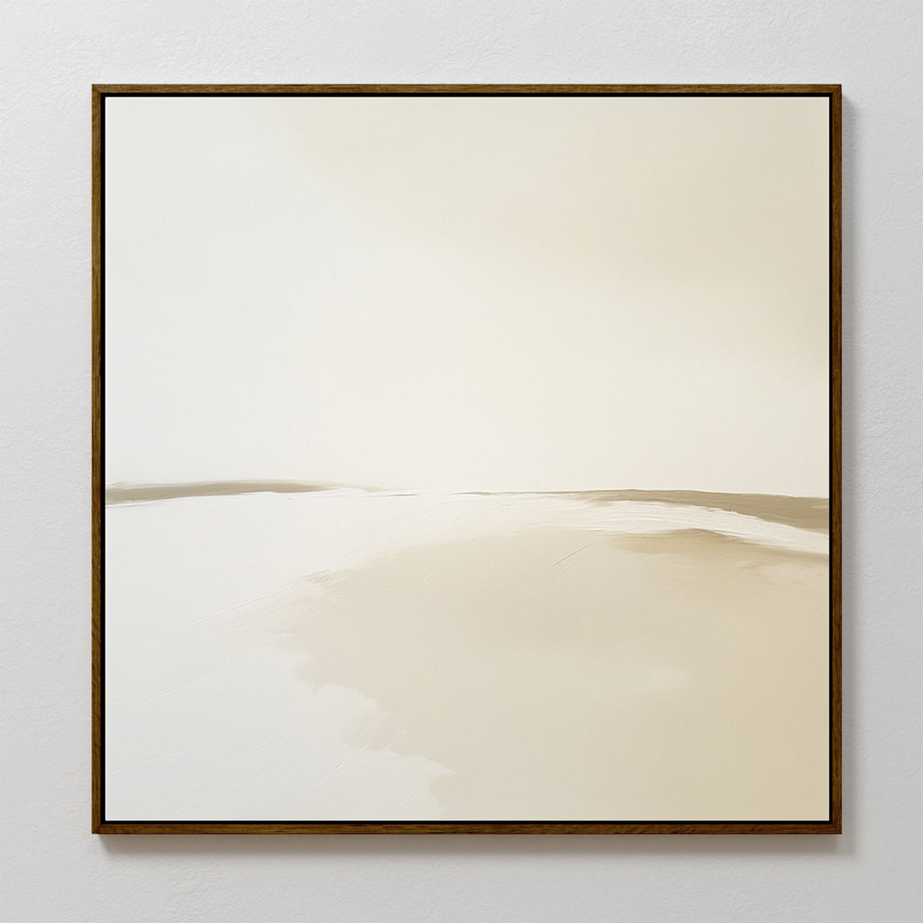 Whispering Sands at First Light Canvas Print – beige and white desert canvas wall art print by Aspire Prints