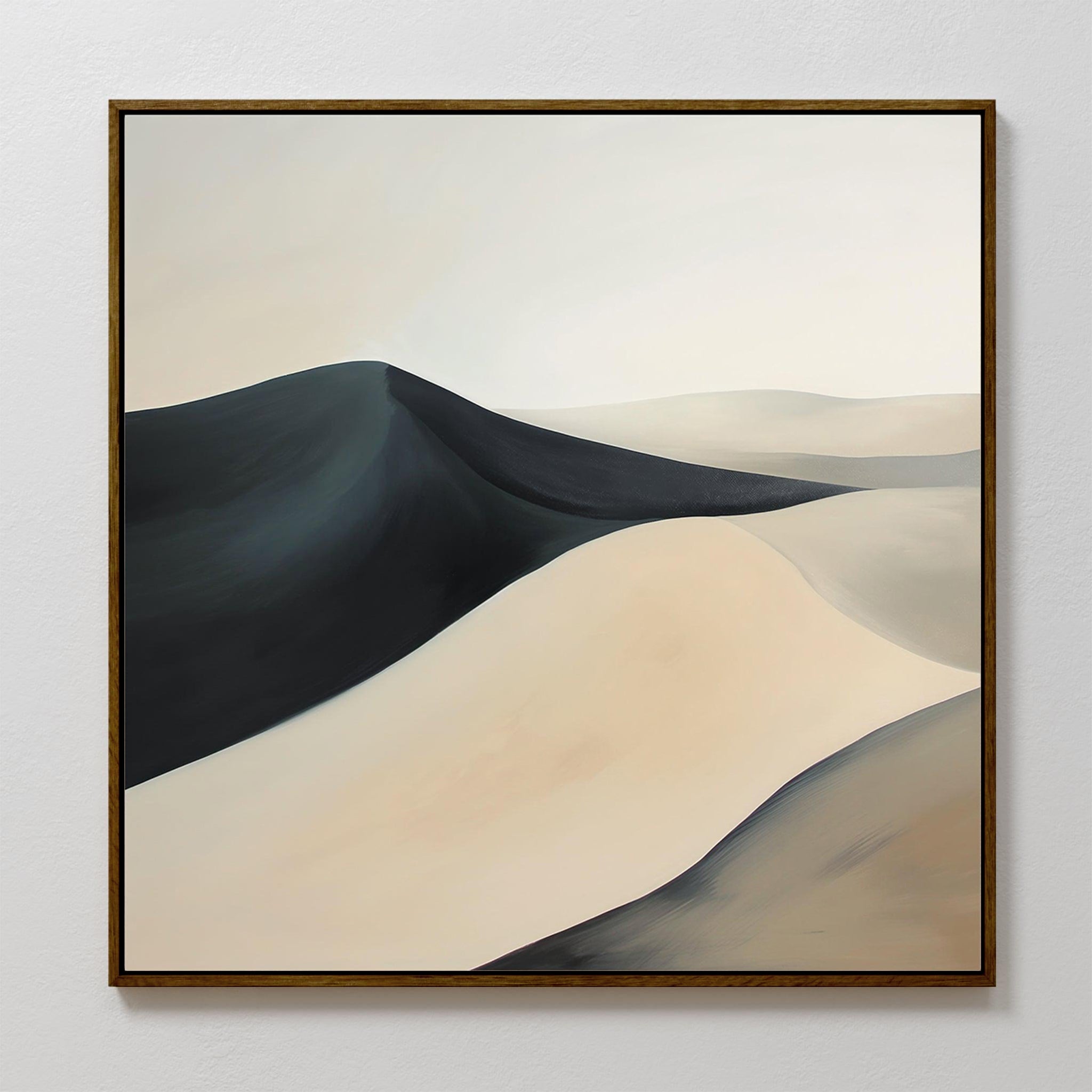 Whispers Beneath the Veil – black landscape canvas wall art print by Aspire Prints