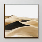 Whispers of the Sahara – earthy brown desert canvas wall art print by Aspire Prints