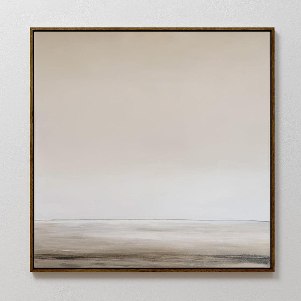 Whispers of Dawn – beige and white desert canvas wall art print by Aspire Prints