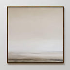 Whispers of Dawn – beige and white desert canvas wall art print by Aspire Prints
