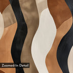 Whispers in Motion – earthy brown abstract canvas wall art print by Aspire Prints