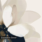 Petals in Hush – blue botanical canvas wall art print by Aspire Prints