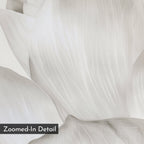 Whisper of Petals – beige and white botanical canvas wall art print by Aspire Prints