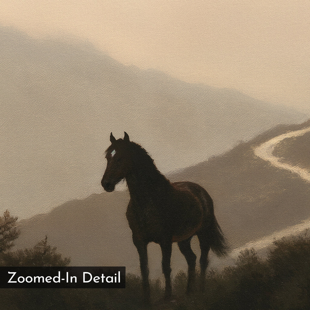 Where the Path Wanders – neutral-toned vintage canvas wall art print by Aspire Prints