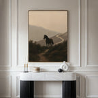 Where the Path Wanders – neutral-toned vintage canvas wall art print by Aspire Prints