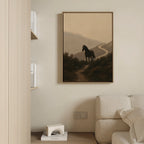 Where the Path Wanders – neutral-toned vintage canvas wall art print by Aspire Prints
